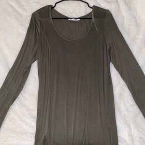 Long sleeve shirt - olive green